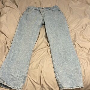 Abercrombie 90s straight ultra high rise! size 31r. Gently used. light blue